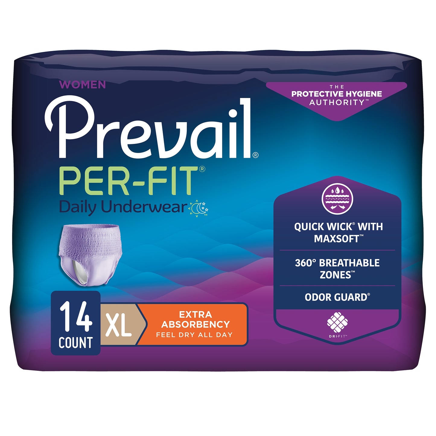 Prevail Per-Fit Underwear For Woman X-Large (56ct)