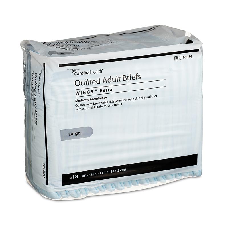 Cardinal Briefs Wings Extra Quilted Large (72ct)