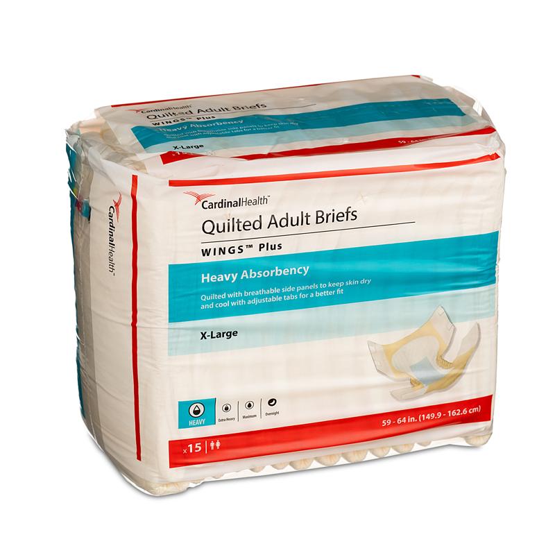Cardinal Briefs Wings Plus Quilted X-Large (60ct)