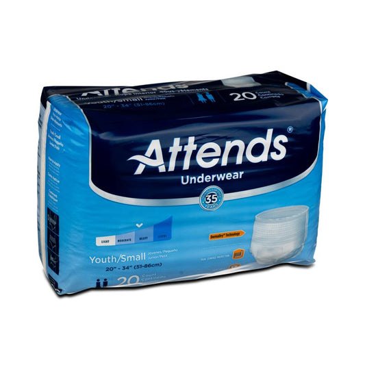 Attends Advanced Protective Underwear Youth Small (80ct)