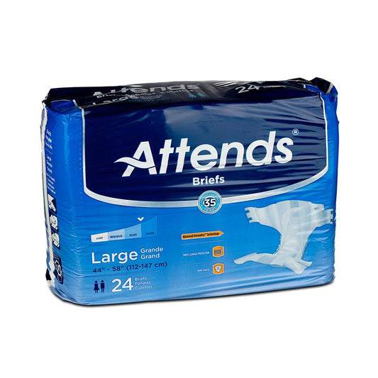Attends Derma Dry Advance Briefs Large (72ct)
