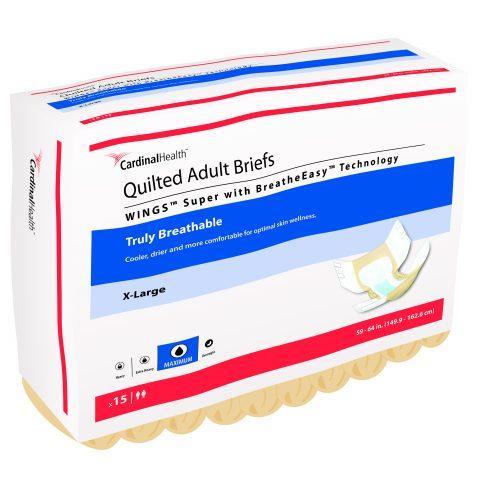 Cardinal Briefs Wings Super Quilted X-Large (60ct)