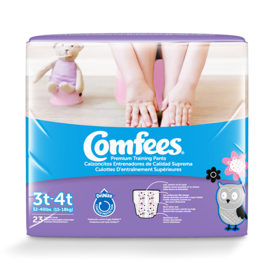 Comfees Girls Training Pants 3T-4T, 138ct