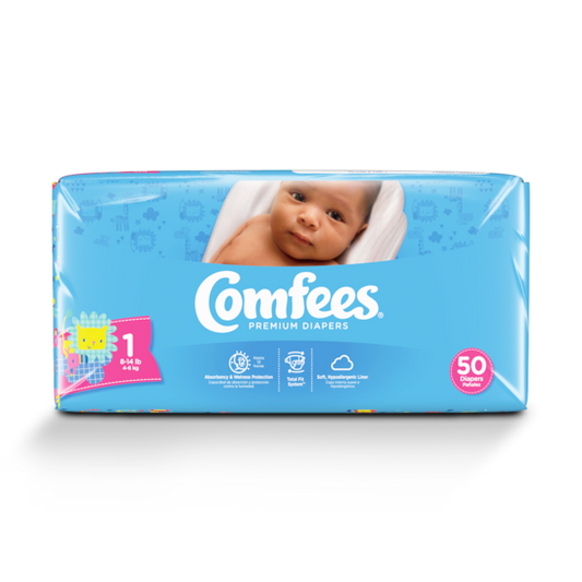 Comfees Baby Diaper Jumbo Size 1, 200ct