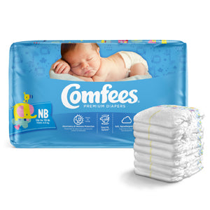 Comfees Baby Diaper Jumbo Size New Born, 168ct