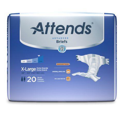 Attends Derma Dry Complete Briefs X-Large (60ct)