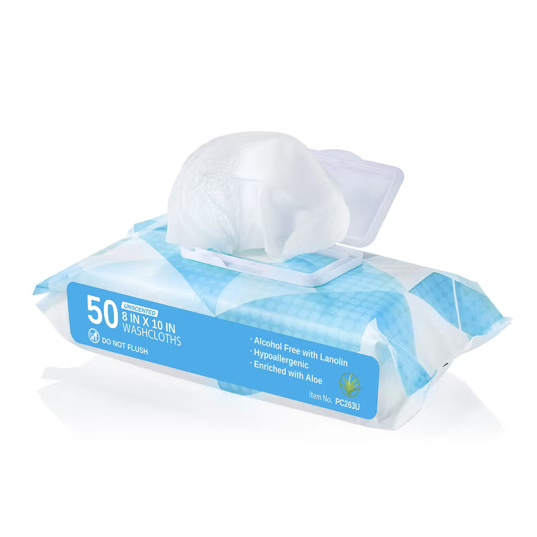 ProCure Disposable Washcloths, Unscented Soft Pack (12x50ct)