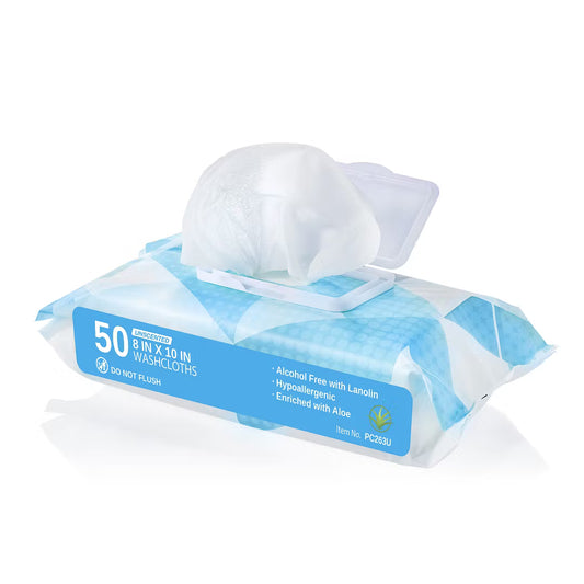 ProCure Disposable Washcloths, Unscented Soft Pack (12x50ct)