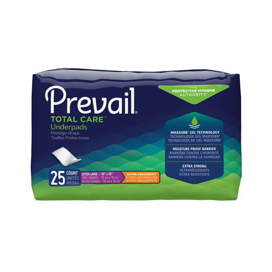 Prevail Total Care Underpads 30"x 30" (100ct)