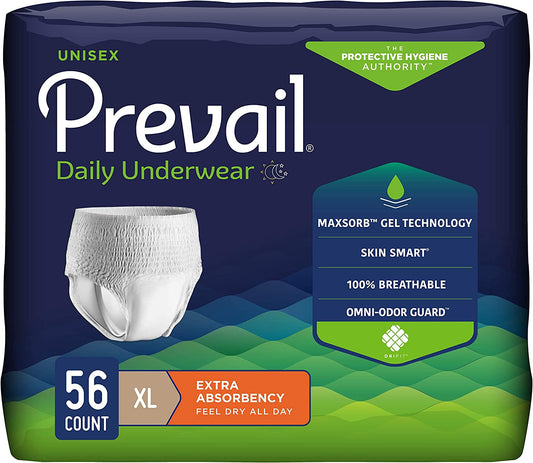 Prevail Per-Fit Extra Absorbency Daily Underwear X-Large (56ct)