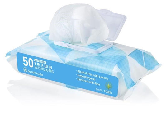 ProCare Disposable Washcloths, Unscented Soft Pack (50ct)