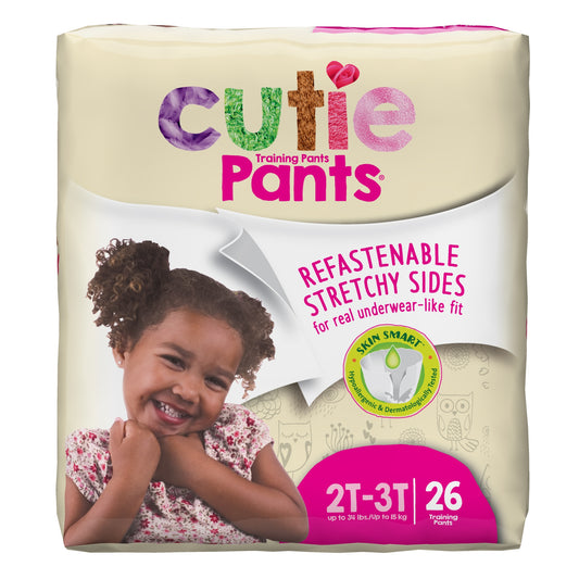 Cuties Training Pants 2t-3t Girls, 104ct