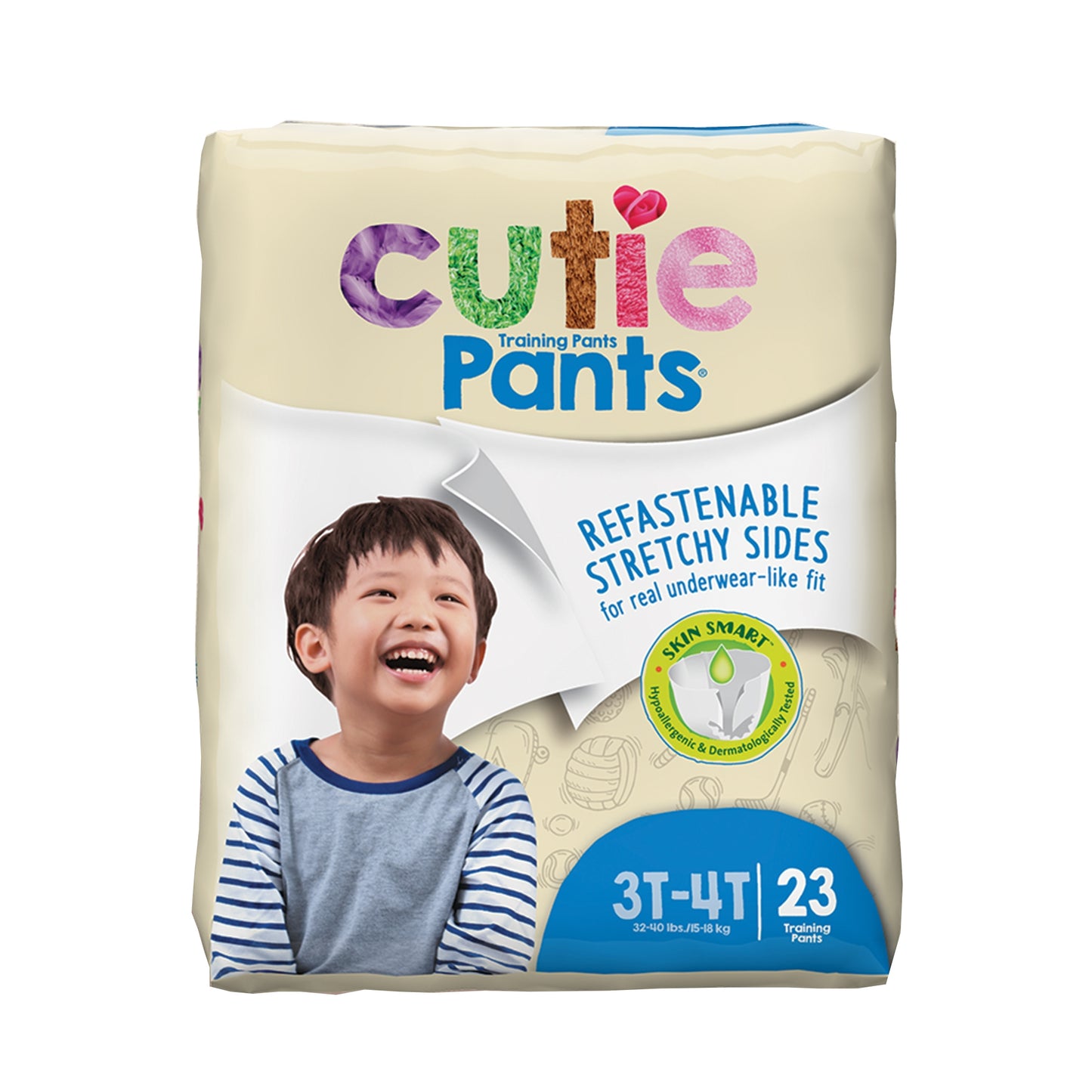 Cuties Training Pants 3t-4t Boys, 92ct