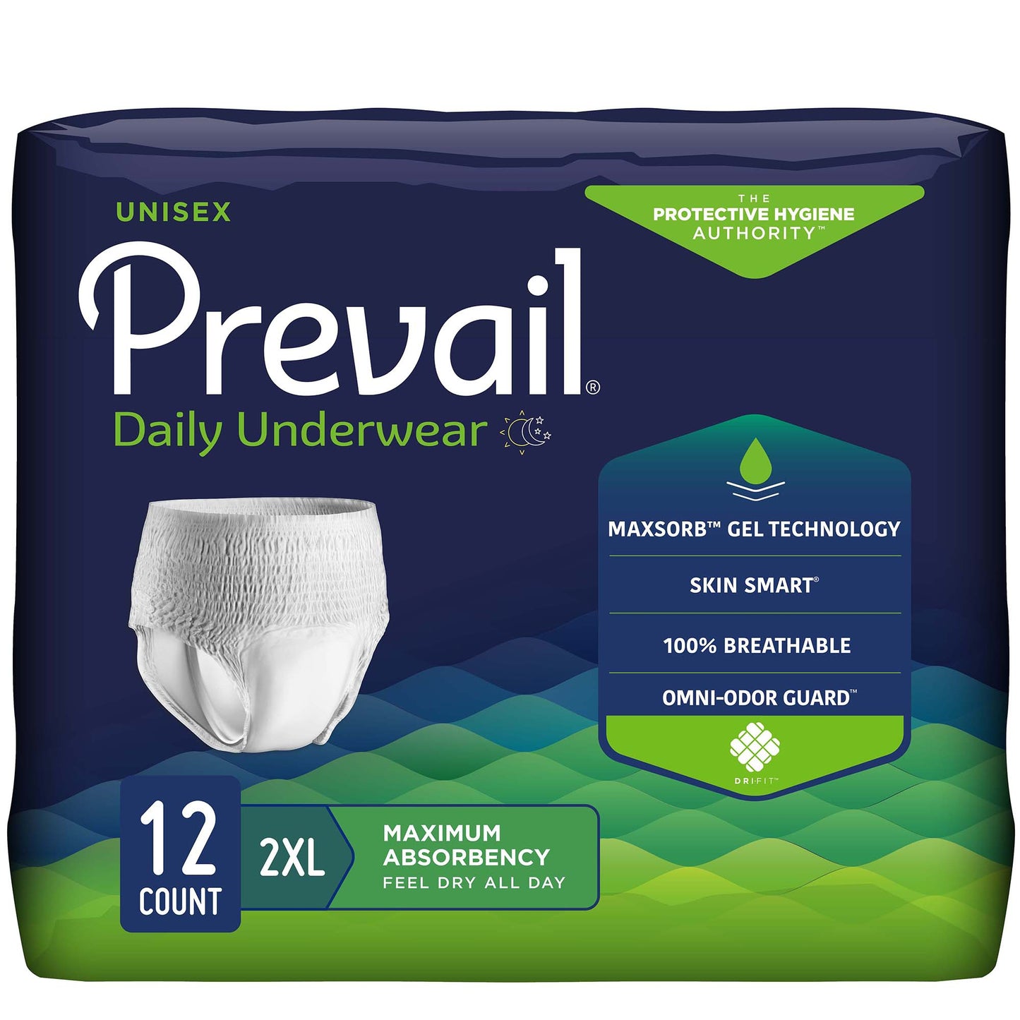 Prevail Daily Underwear 2X-Large (48ct)