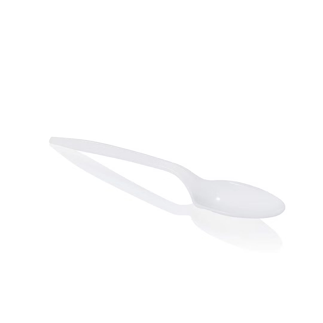 Plastic Teaspoons – White Disposable, (1000ct)