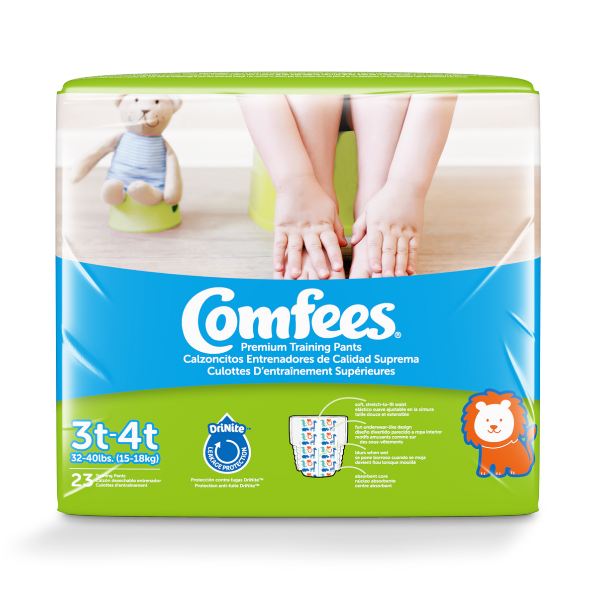 Comfees Boys Training Pants 3T-4T, 138ct